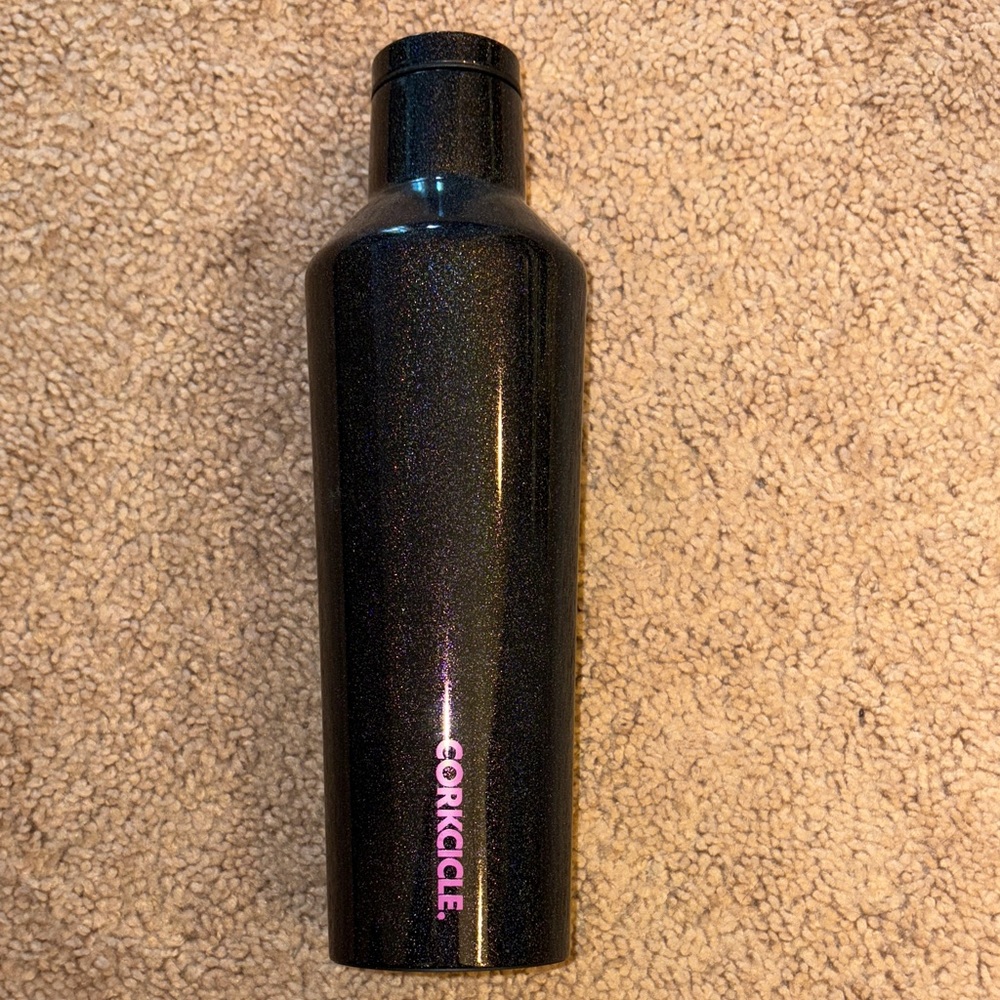 Corkcicle Black Glitter Bottle 16oz